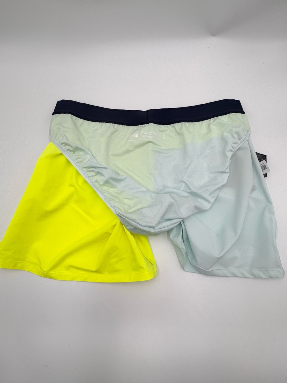 The North Face Wander Shorts Womens Large Colorblock Neon Running Athletic NWT - Picture 10 of 12
